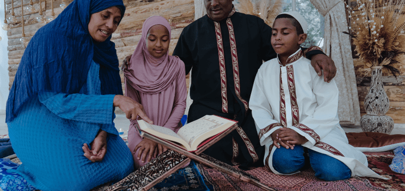Encourage family and community involvement to recite Quran in the Ramadan.
